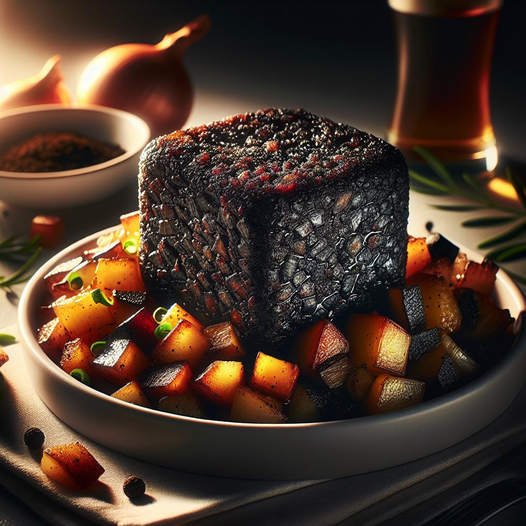 Air Fried Black Pudding Hash