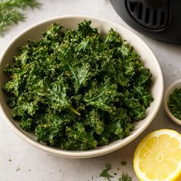 Lemon Herb Crispy Kale Chips