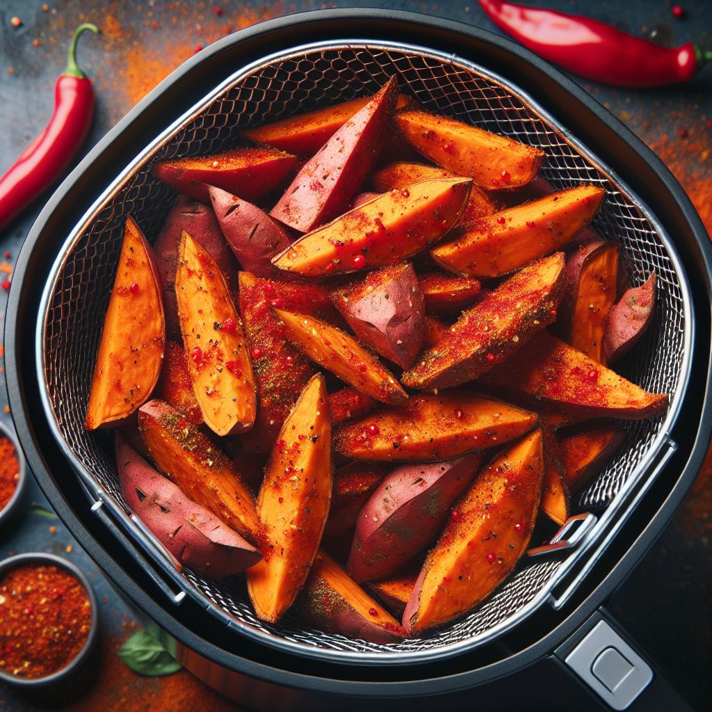Baked Scotch Bonnet Sweet Potato Wedges