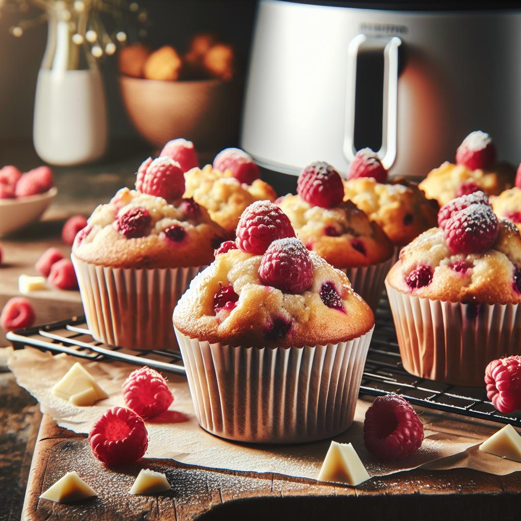 Raspberry White Chocolate Muffins