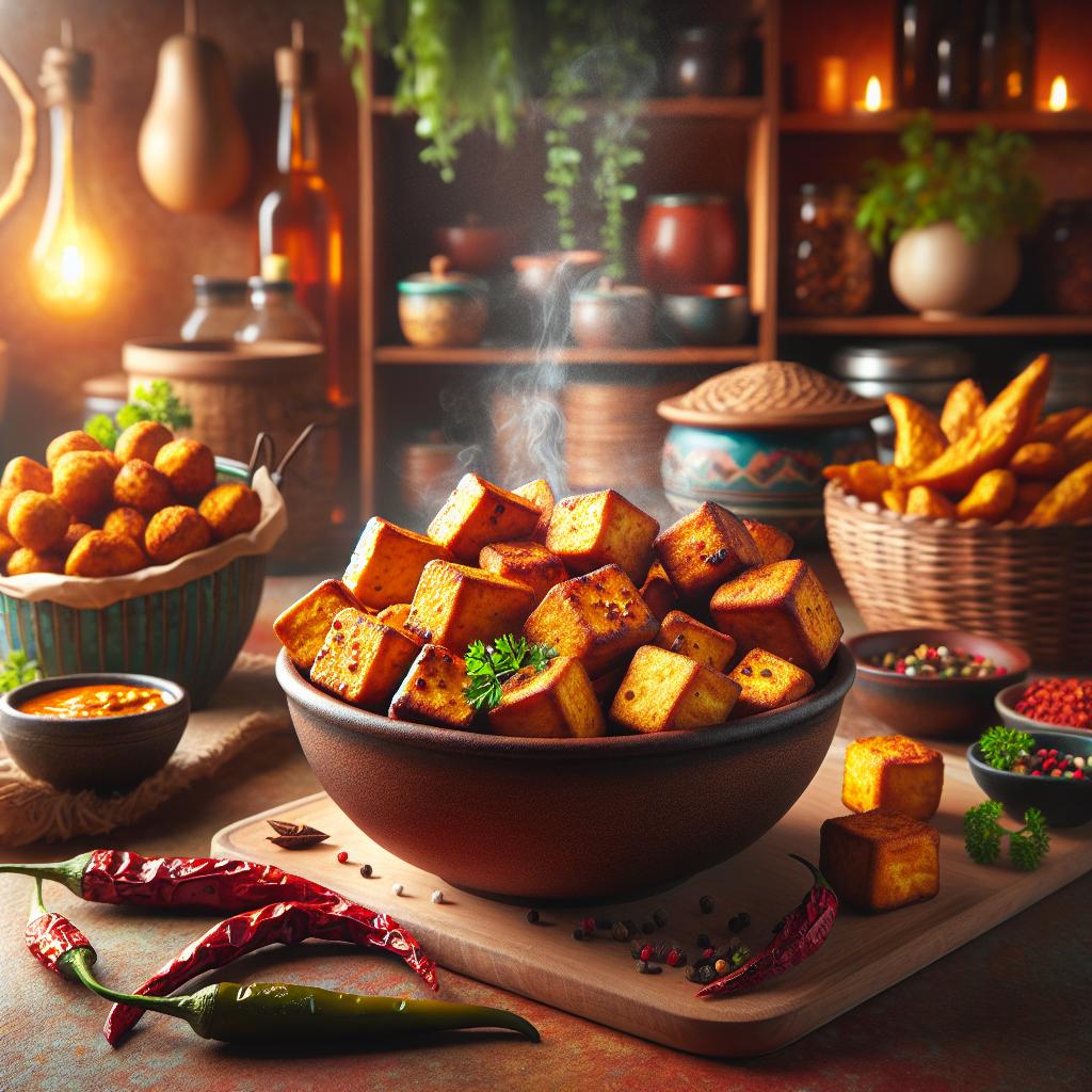 Peri Peri Tofu Bites