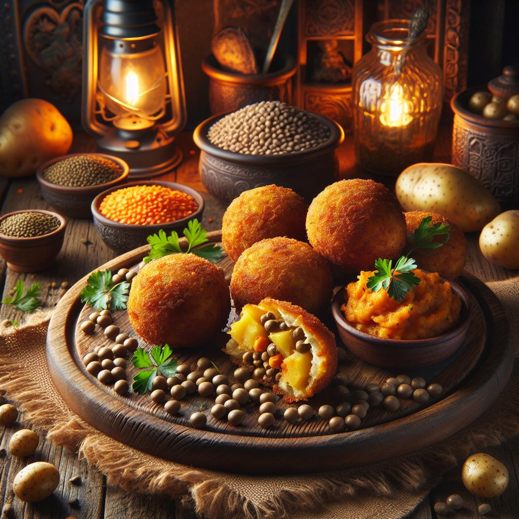 Crispy Lentil and Potato Croquettes