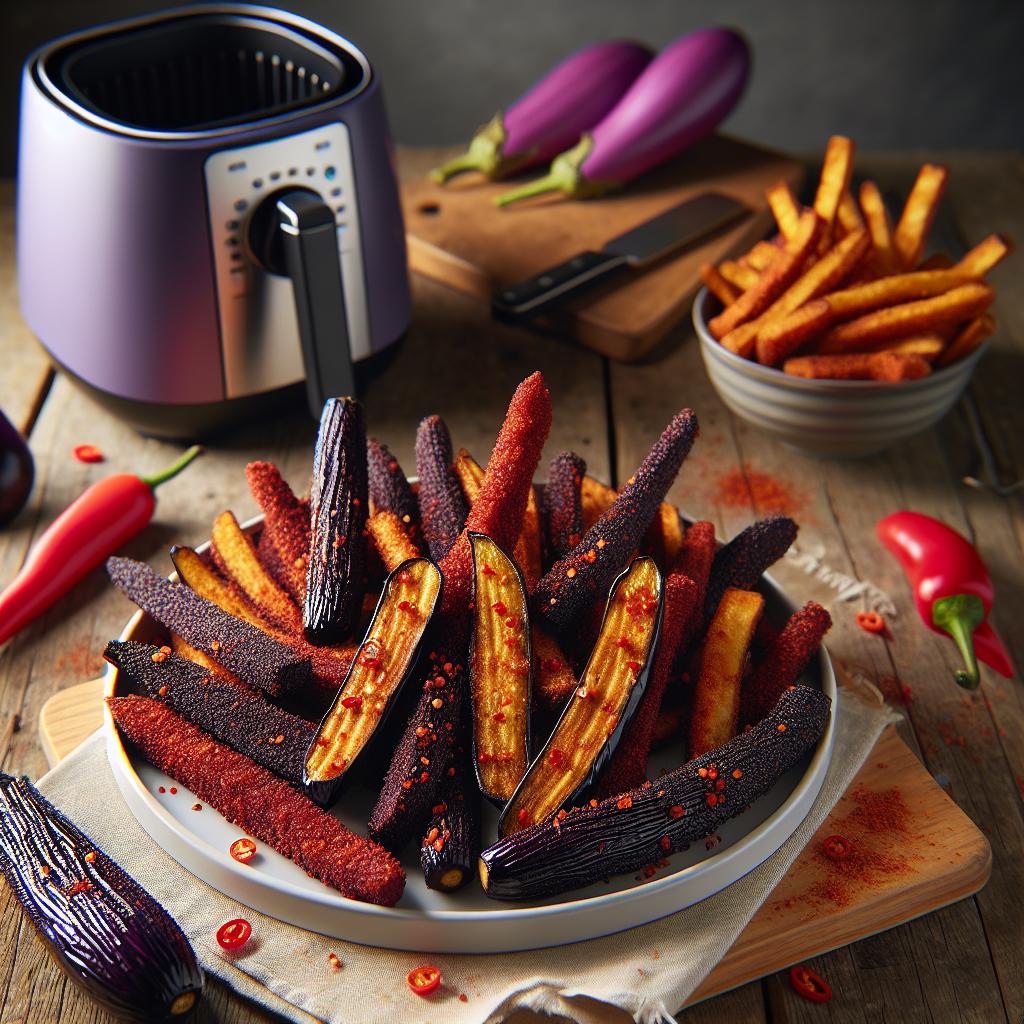 Spicy Aubergine Fries
