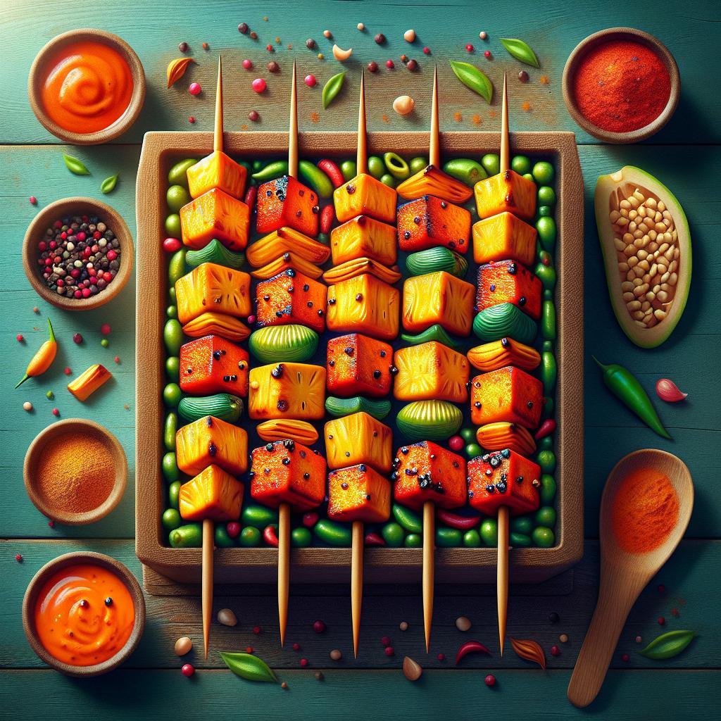 Tandoori Jackfruit Skewers