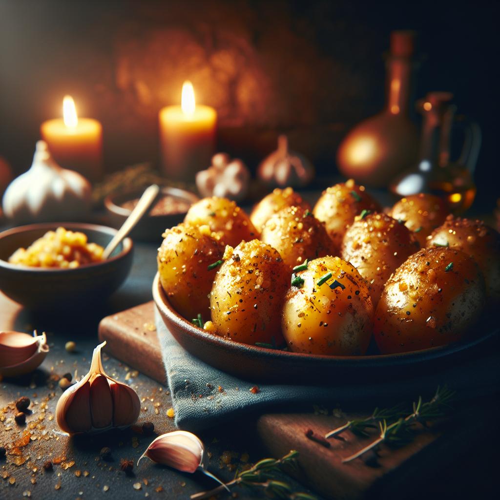 Roasted Garlic and Herb Potatoes