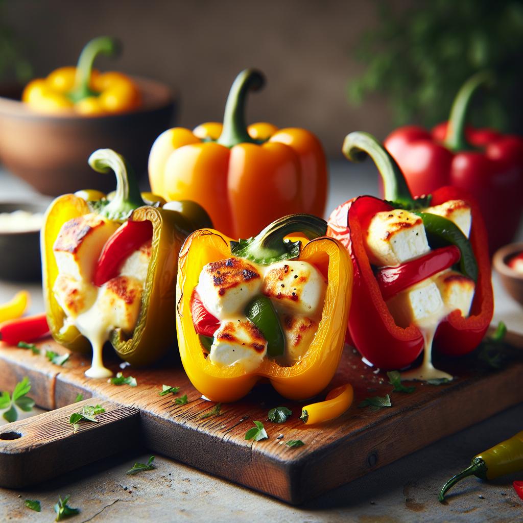 Halloumi Stuffed Peppers