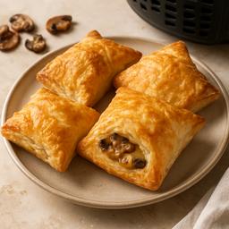 Crispy Mushroom and Cheese Stuffed Pastry Puffs