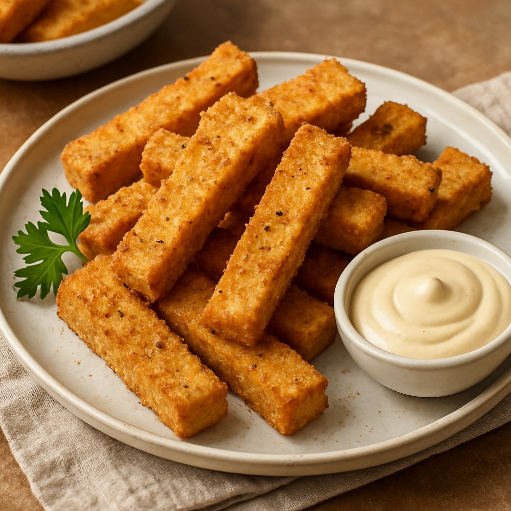 Crispy Air-Fried Tofu Strips