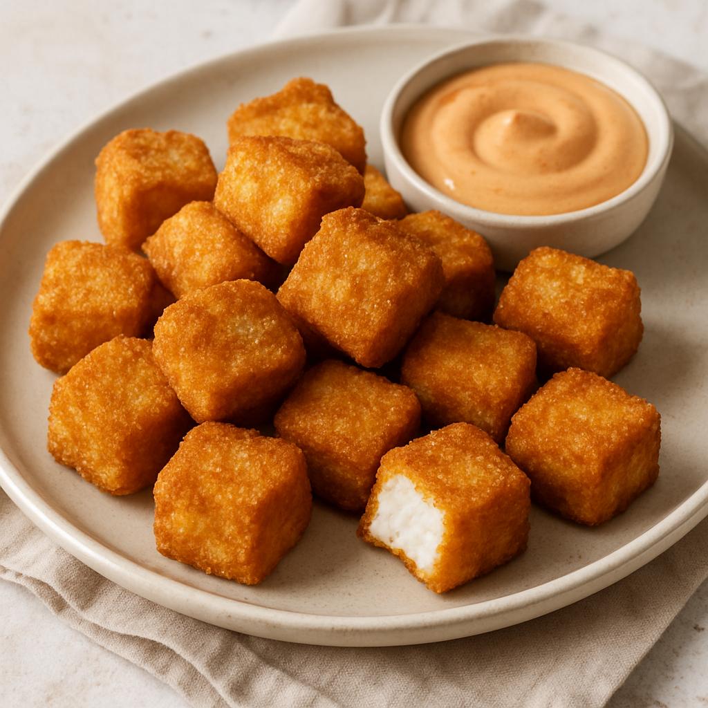 Crispy Marshmallow Tofu Nuggets
