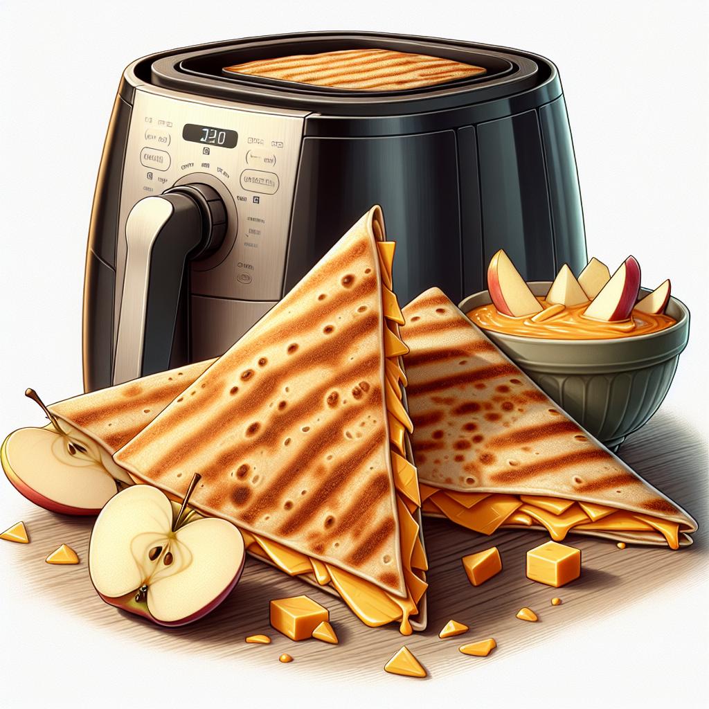 Crispy Apple and Cheddar Quesadillas