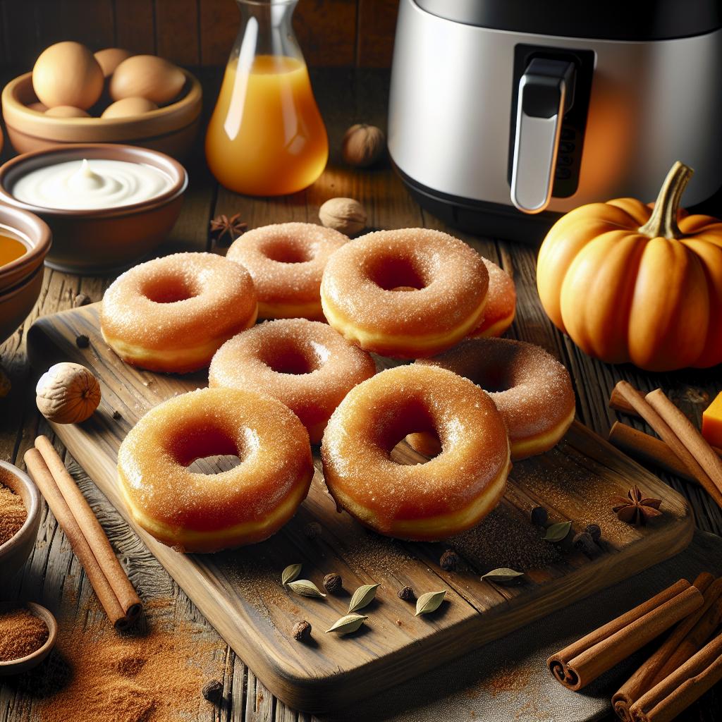 Pumpkin Spice Doughnuts