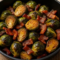 Maple-Glazed Bacon Brussels Sprouts