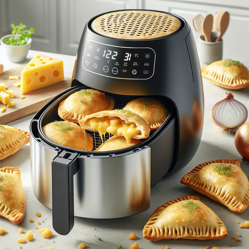 Air Fryer Cheese and Onion Pasties