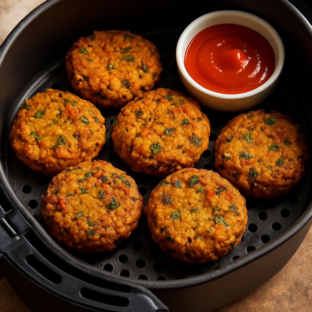 Spicy Lentil and Chickpea Fritters