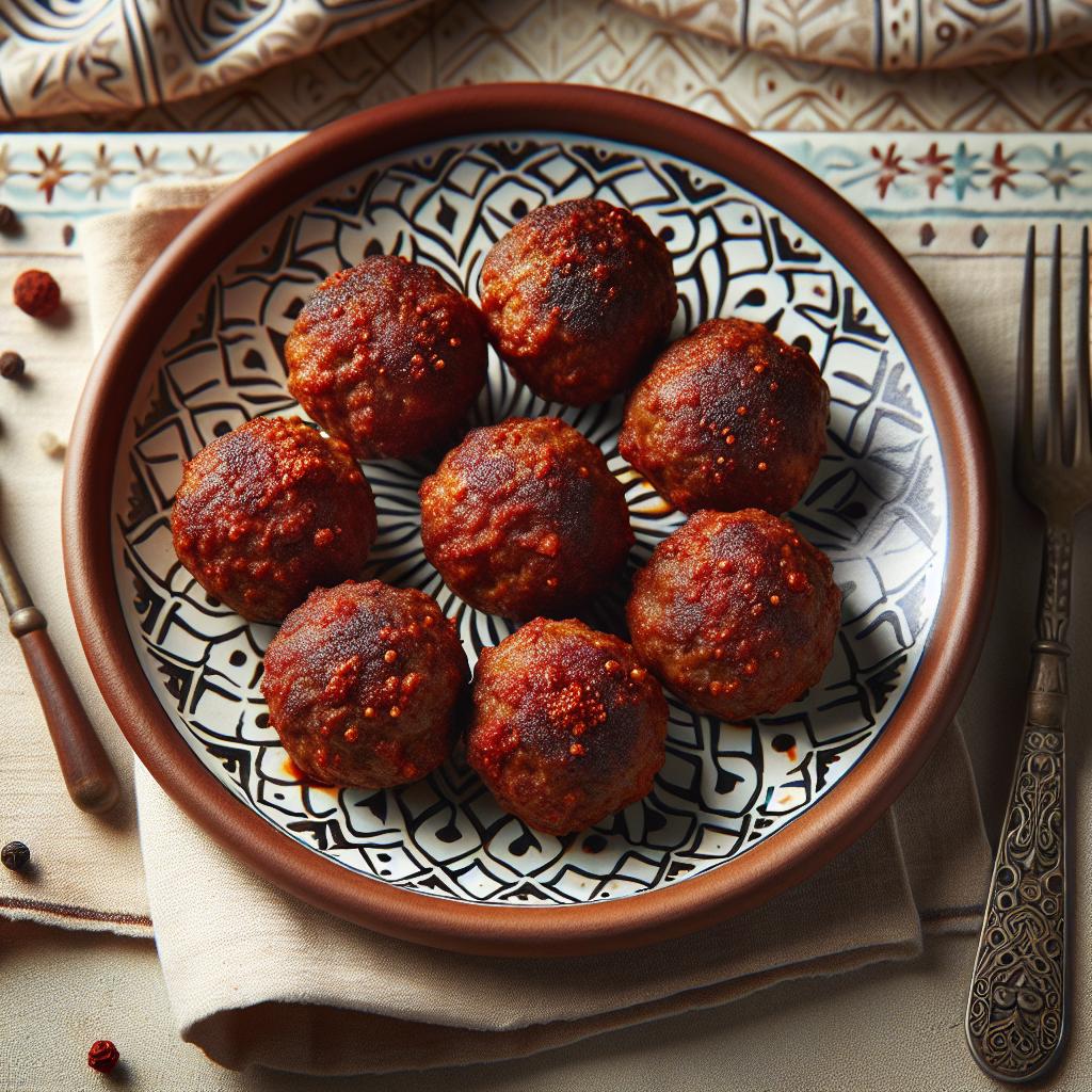 Harissa-Spiced Lamb Meatballs