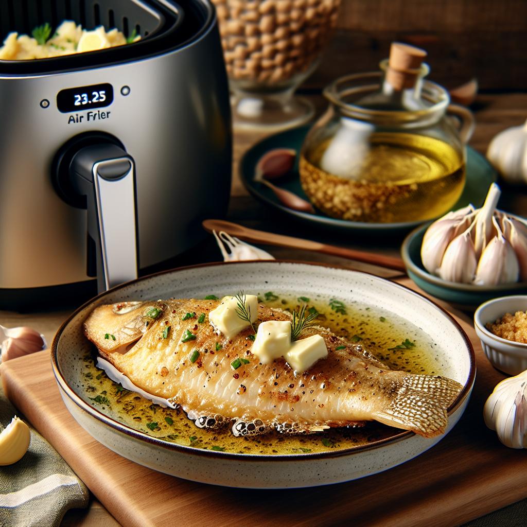 Tilapia with garlic butter