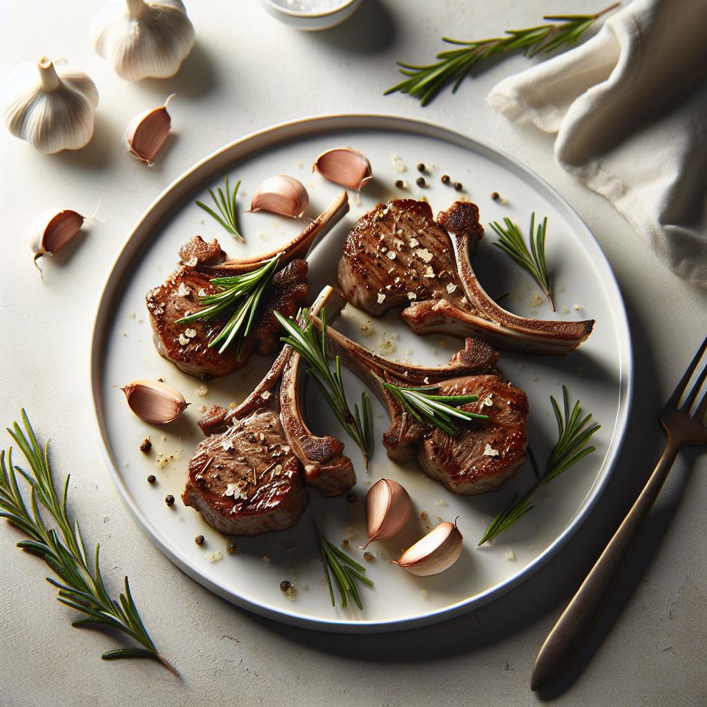 Garlic and Rosemary Lamb Chops