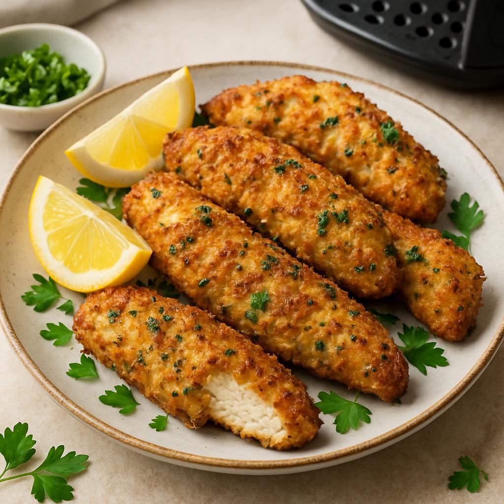 Lemon and Herb Infused Air Fryer Chicken Tenders