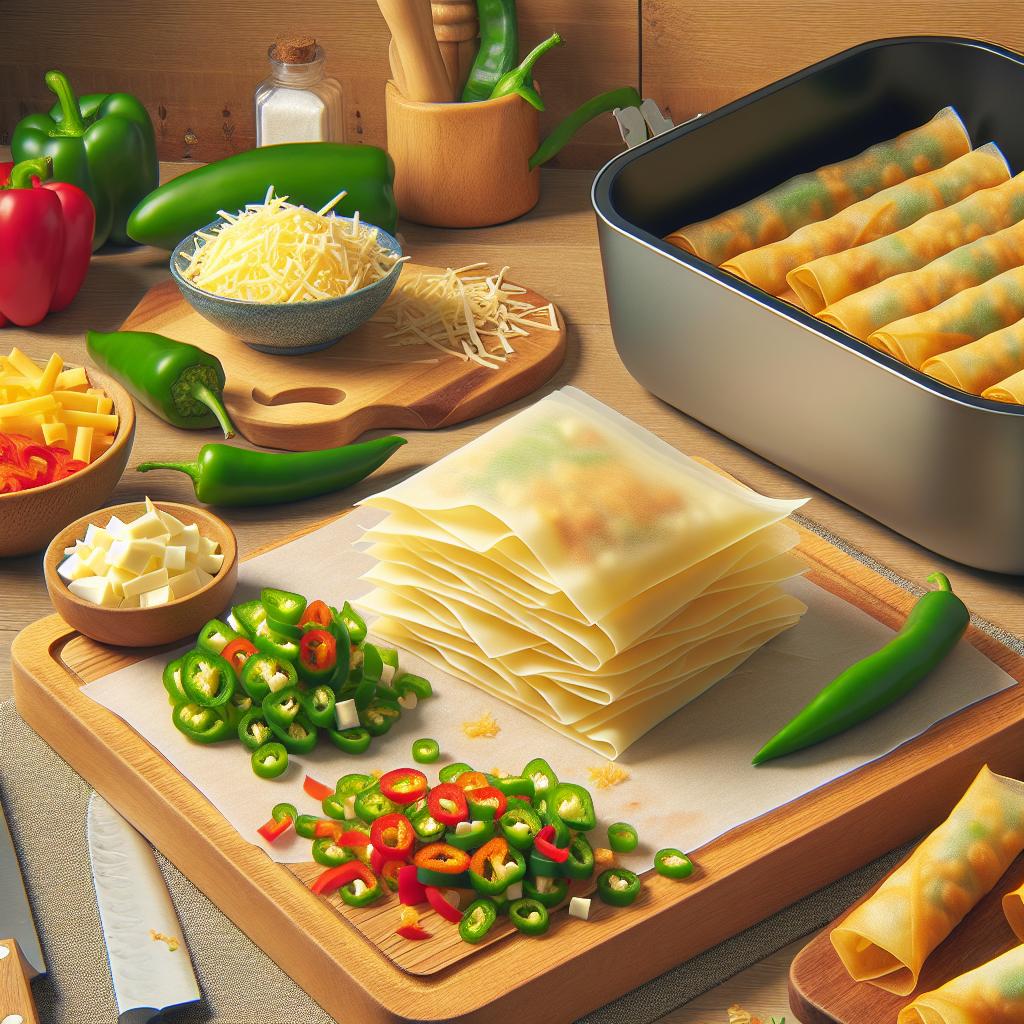 Chilli Cheese Spring Rolls