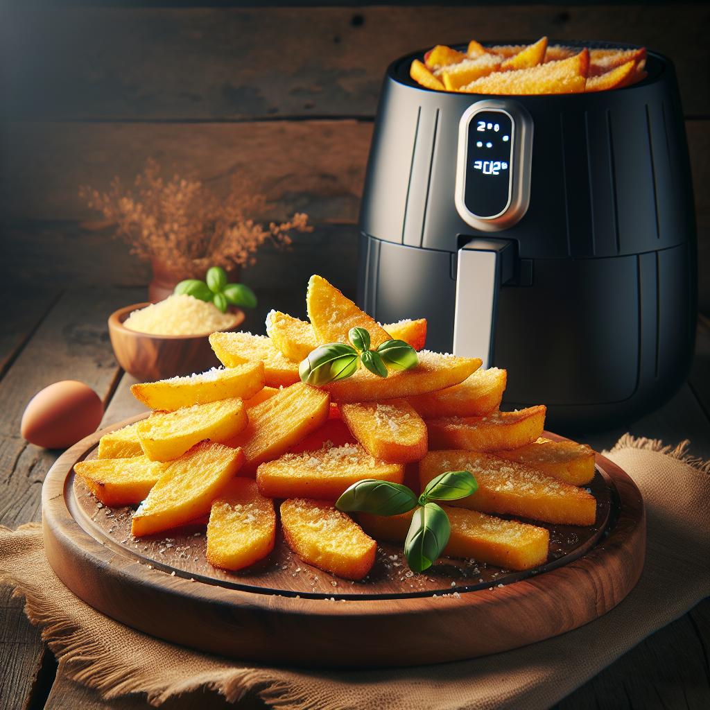Cheesy Polenta Chips