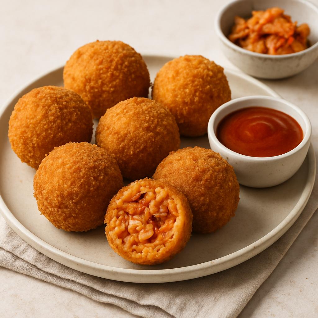 Crispy Kimchi Fried Rice Balls