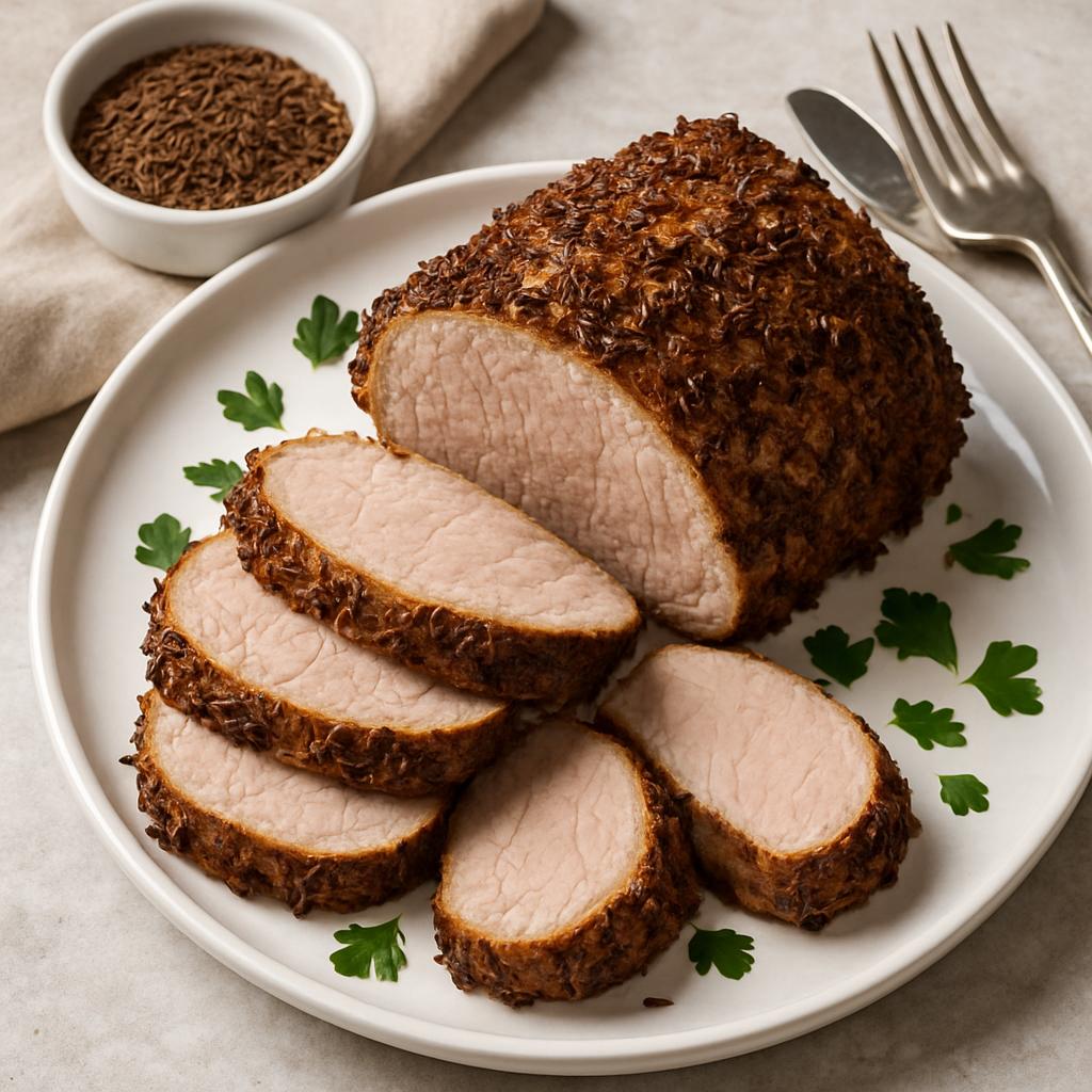 Caraway Seed Crusted Pork Tenderloin