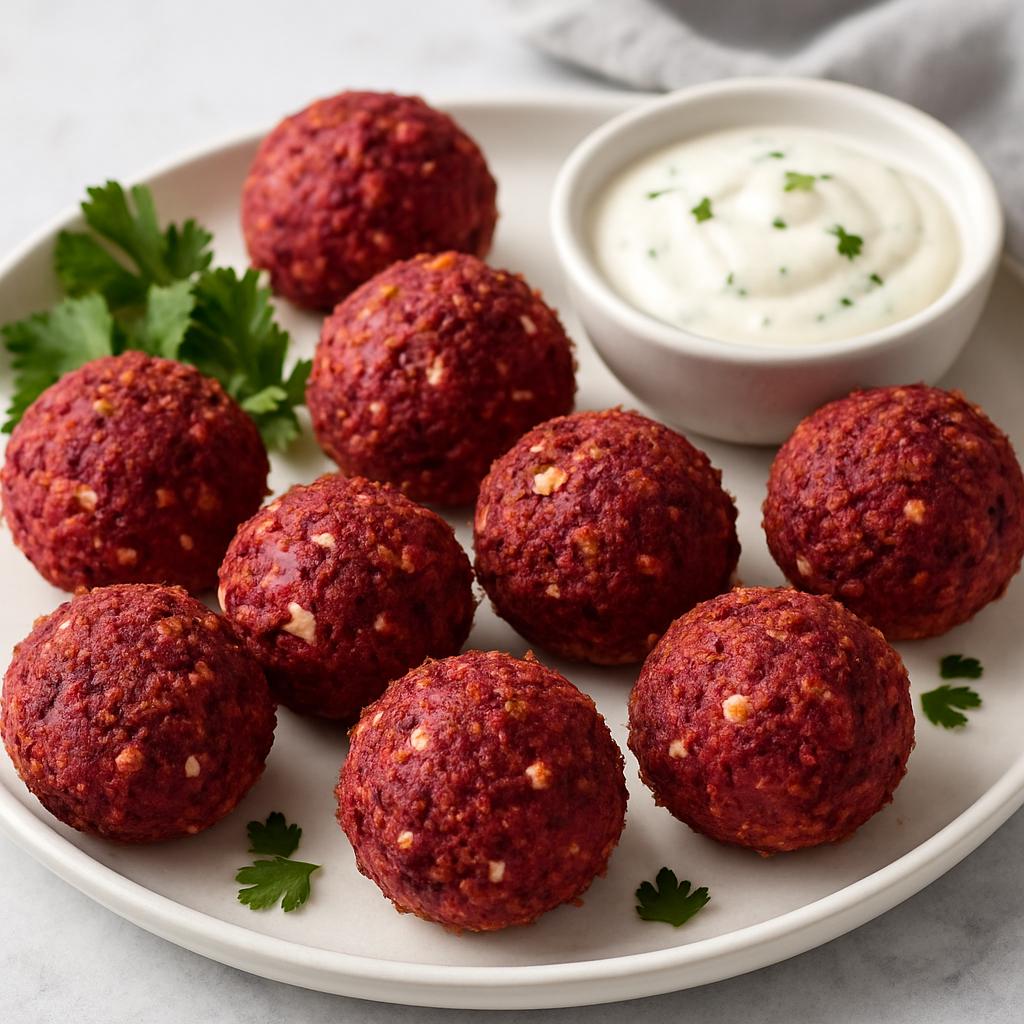 Crispy Beetroot and Feta Balls