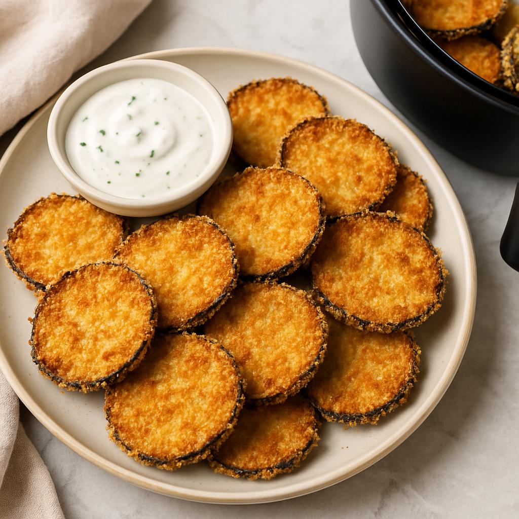 Panko-Crusted Eggplant Chips