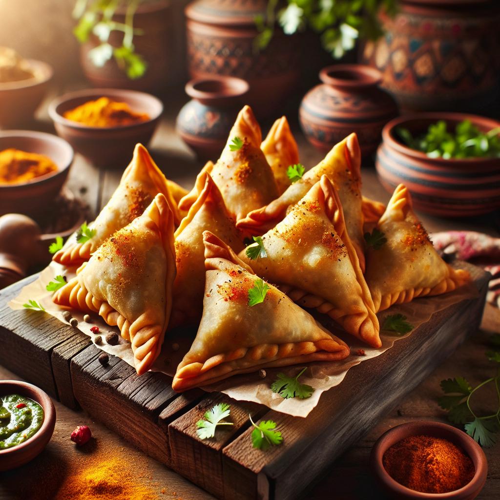 Indian-Spiced Potato Samosa