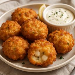 Crispy Bay Scallop Fritters