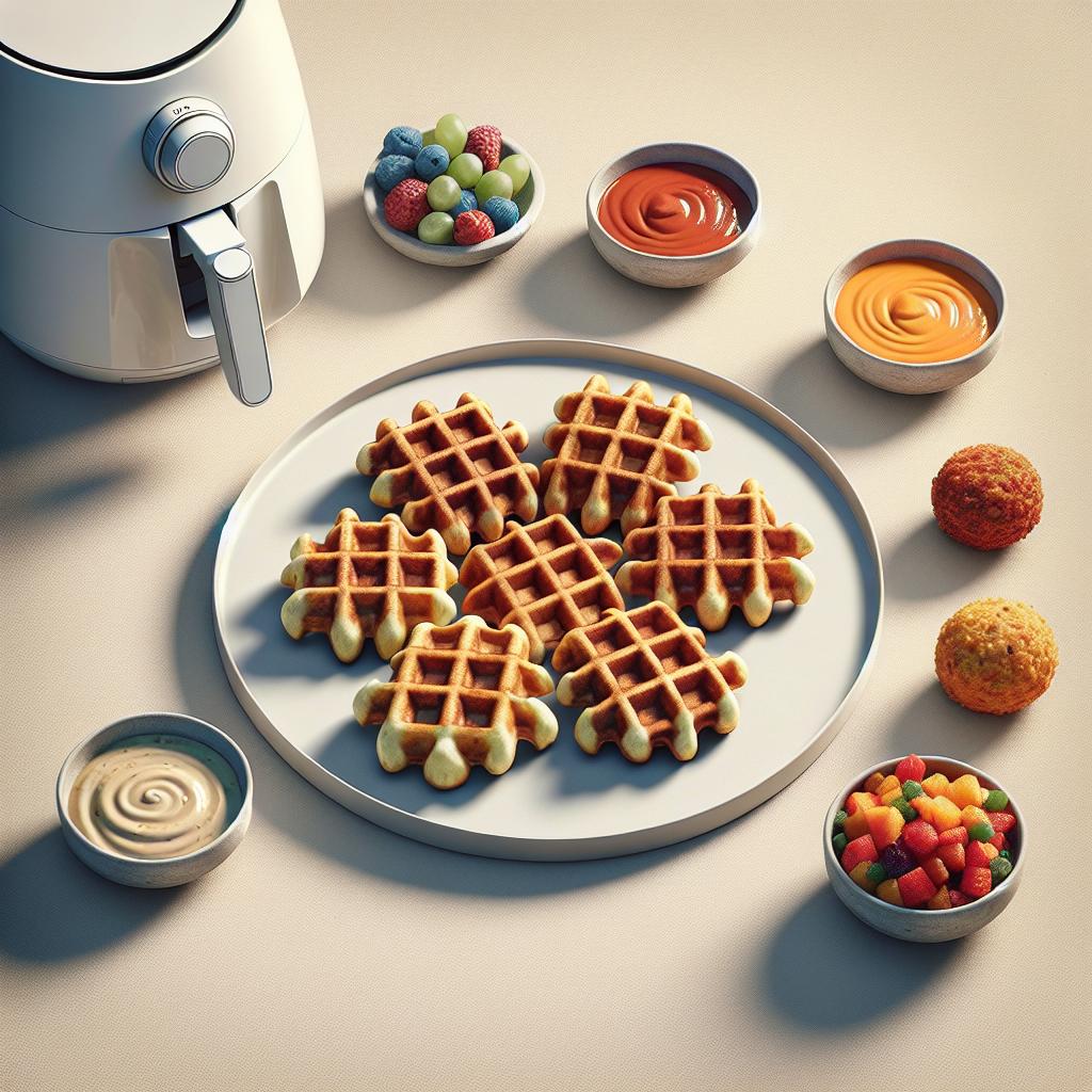 Crispy Falafel Waffles