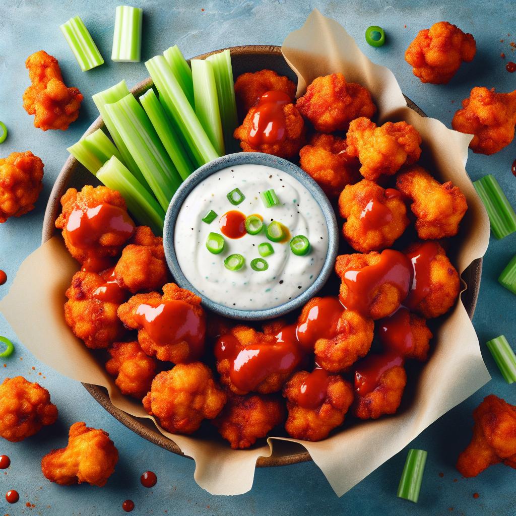 Buffalo cauliflower bites