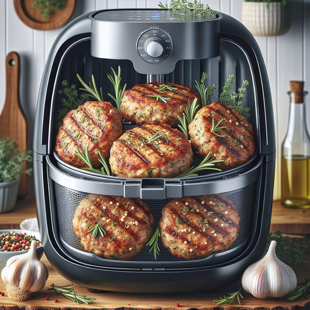 Garlic Herb Turkey Burgers