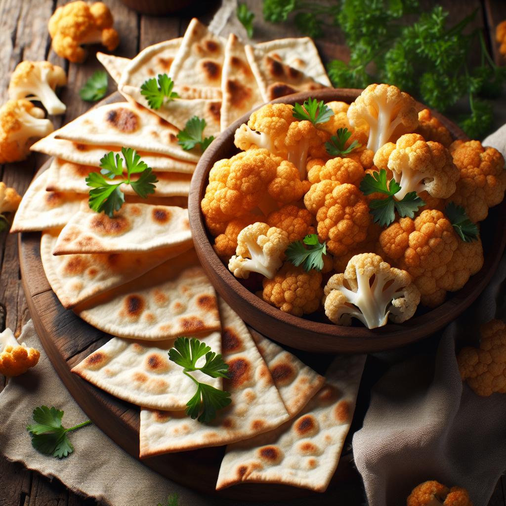 Crispy Cauliflower Pita Chips