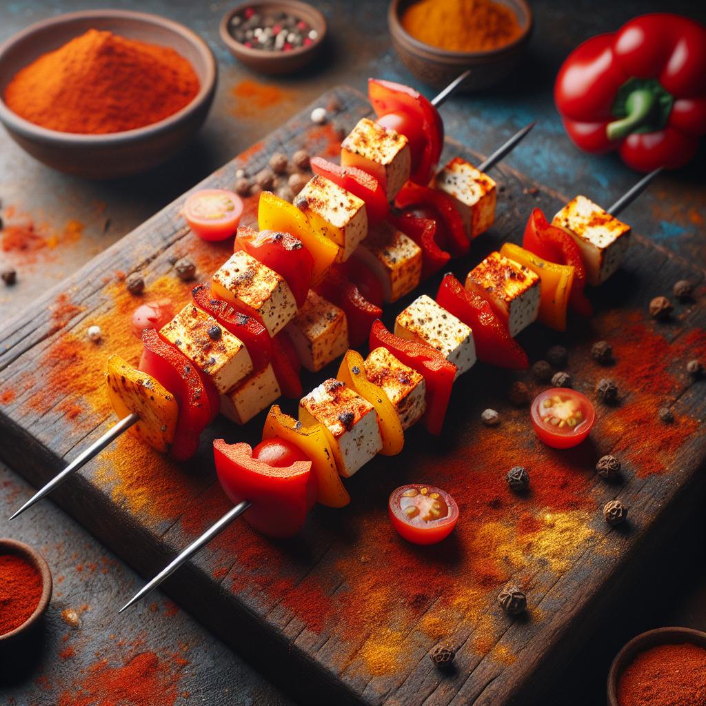 Tandoori Paneer Skewers