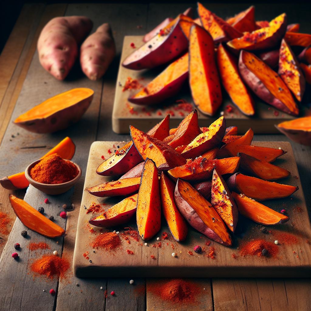 Spicy Cajun Sweet Potato Wedges