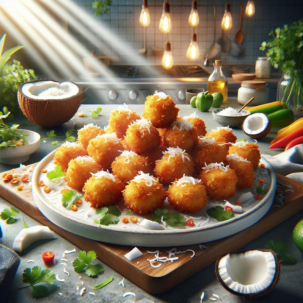 Crispy Coconut Chicken Bites