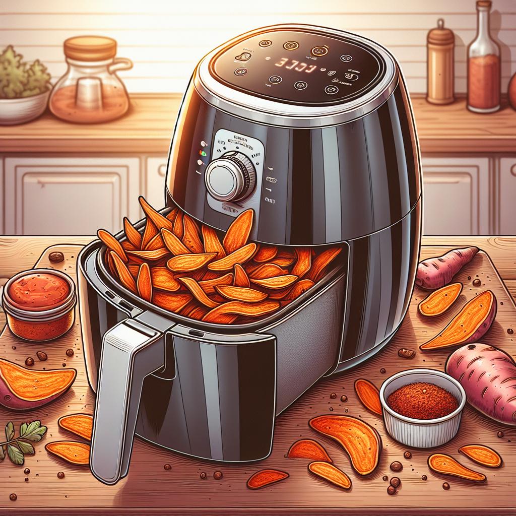 Harissa Sweet Potato Chips