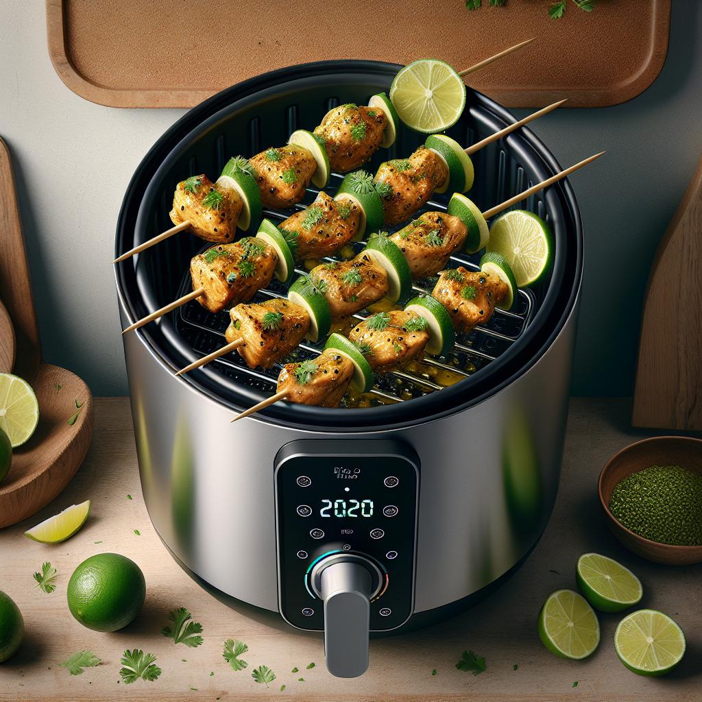 Coriander Lime Chicken Skewers