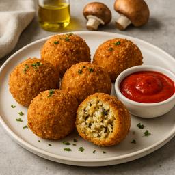 Crispy Mushroom and Truffle Arancini