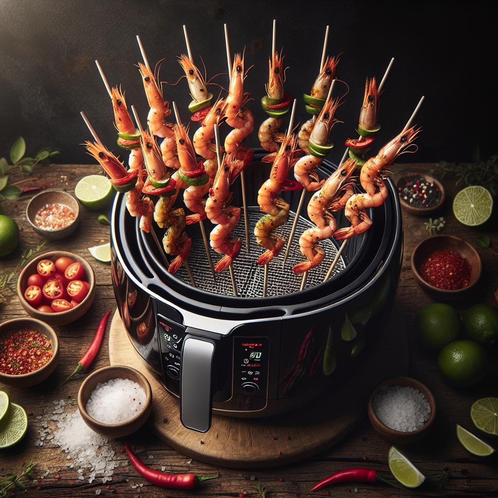 Chilli Lime Prawn Skewers