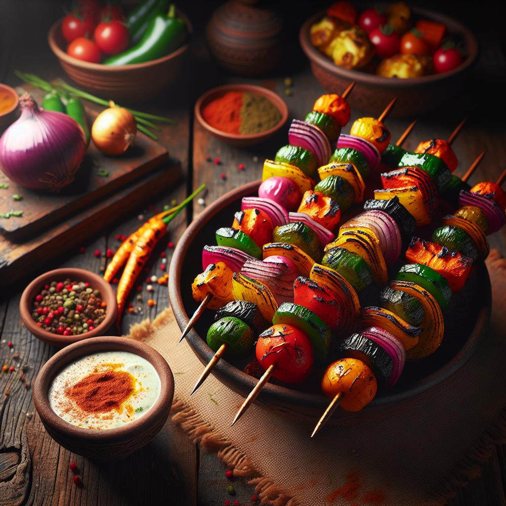 Tandoori Vegetable Skewers