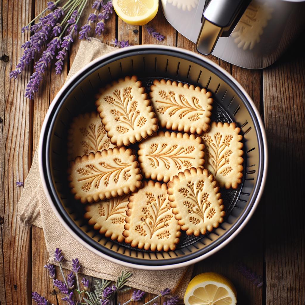 Lemon Lavender Shortbread Cookies