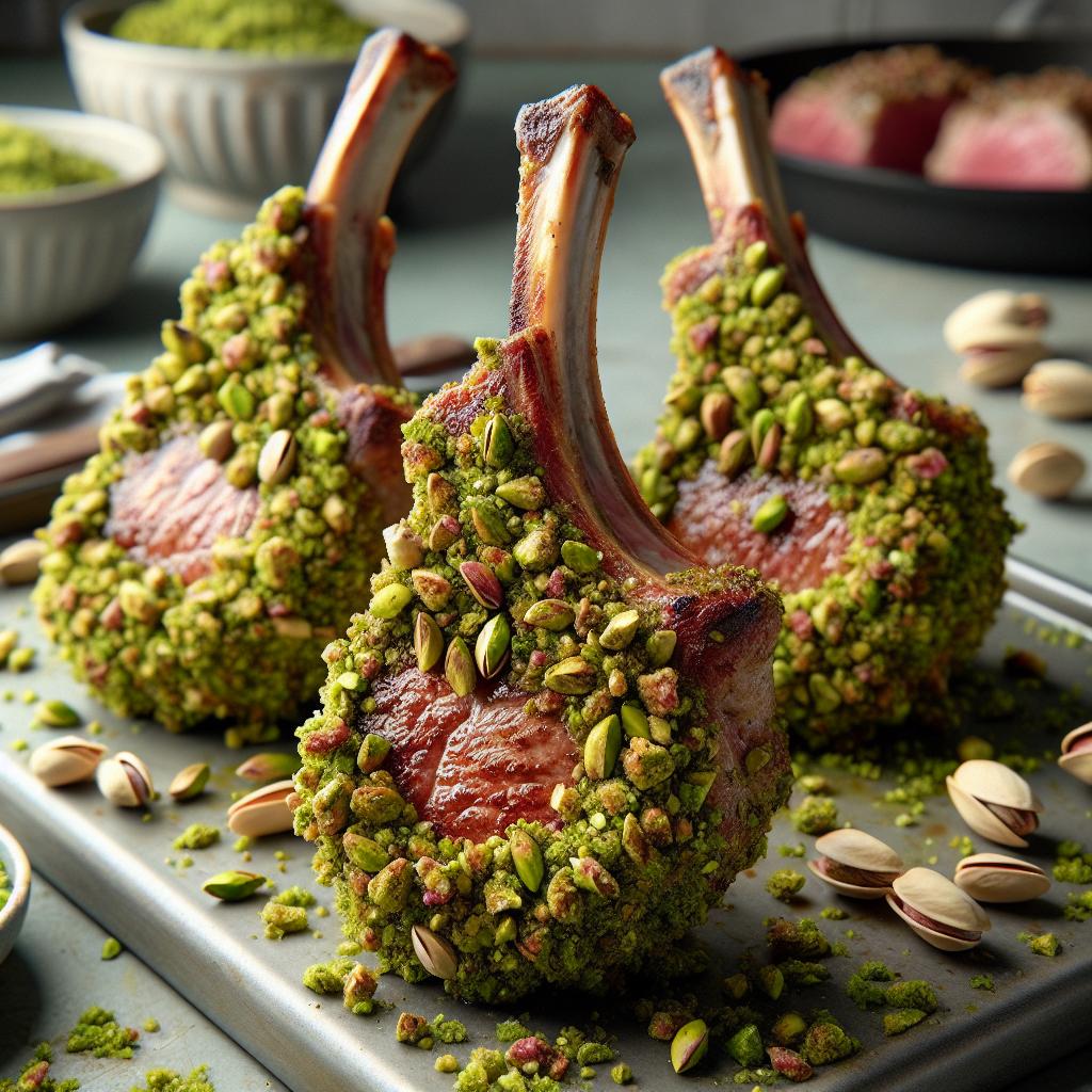 Pistachio Crusted Lamb Chops