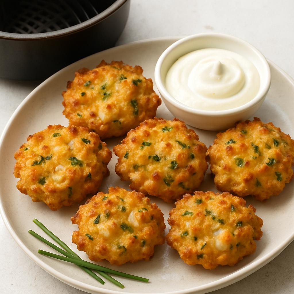 Crispy Prawn and Chive Fritters