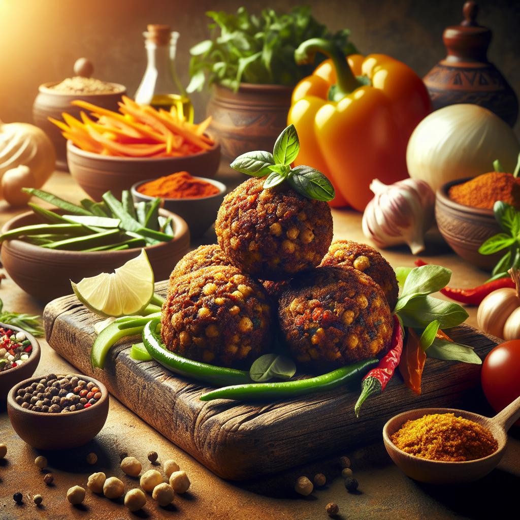 Spicy Chickpea Falafel