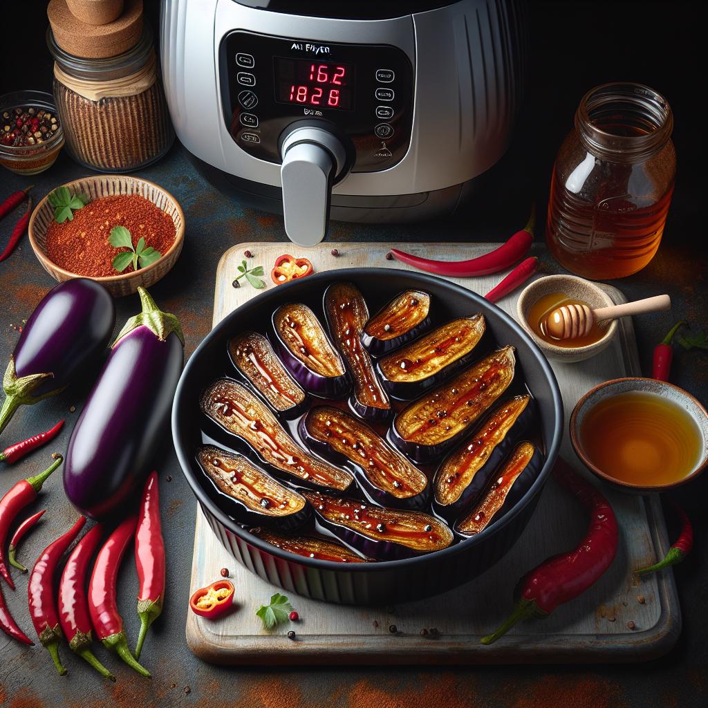 Chilli Honey Glazed Eggplant