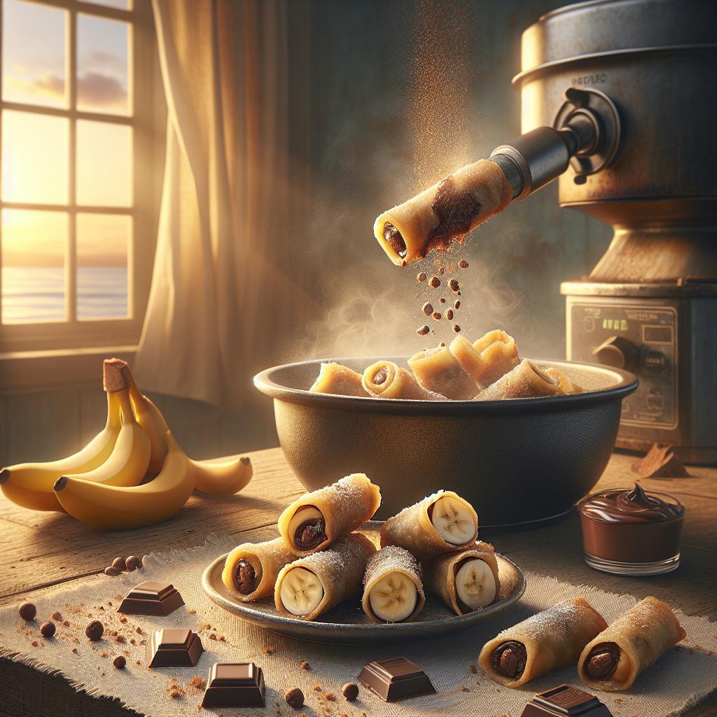 Chocolate Banana Spring Rolls