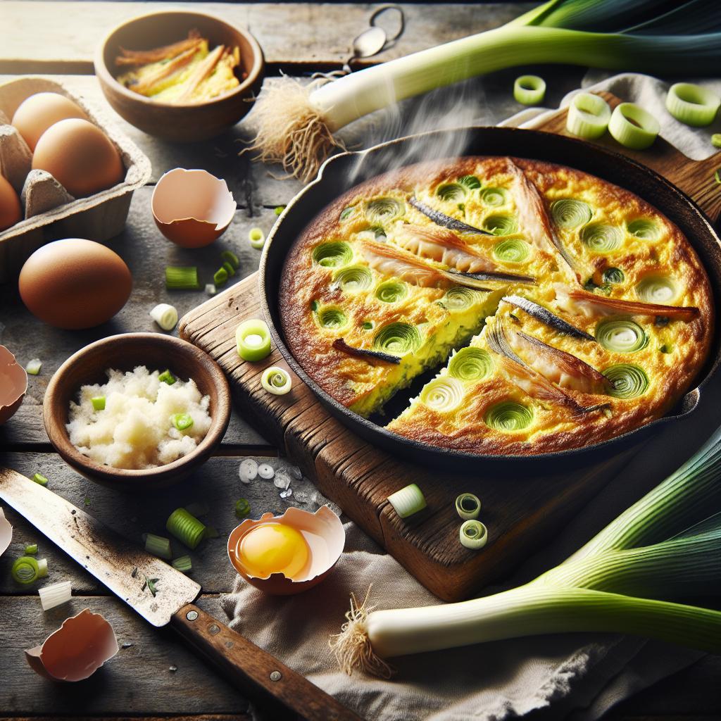 Crispy Leek and Smoked Haddock Frittatas