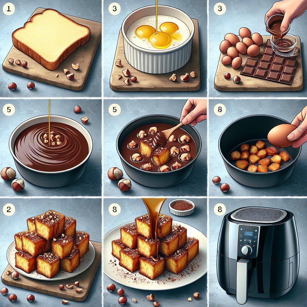Chocolate Hazelnut French Toast Bites